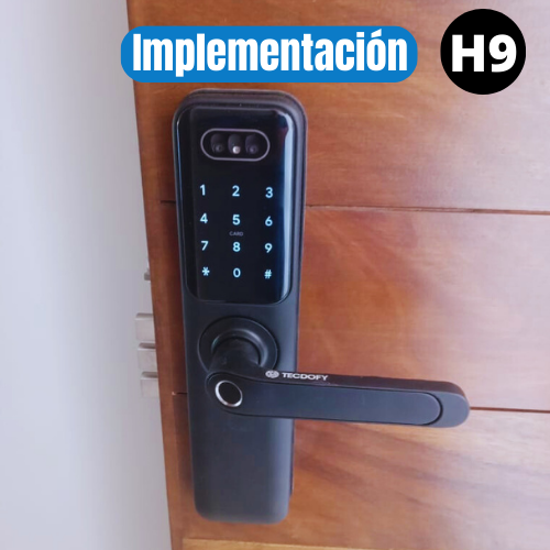 CERRADURA INTELIGENTE H9 FACE ID